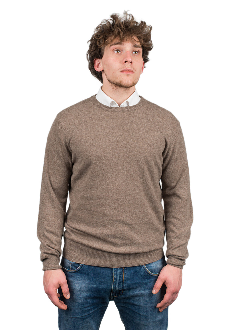 Cashmere Blend Crew Neck | Dalle Piane Cashmere