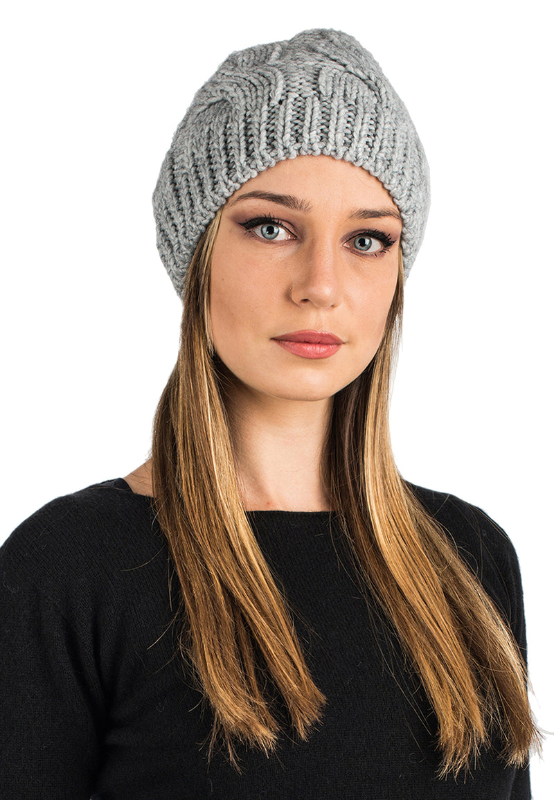 Hat with braids | Dalle Piane Cashmere