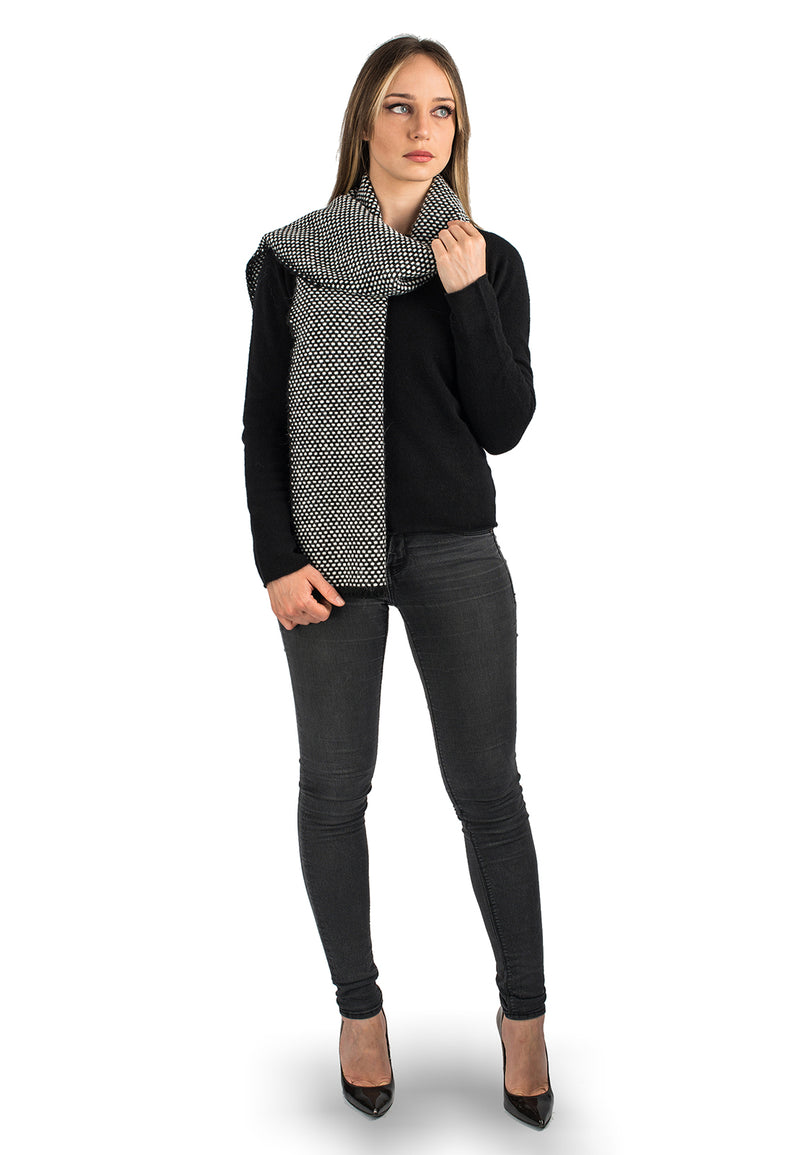 Salt and Pepper Scarf | Dalle Piane Cashmere