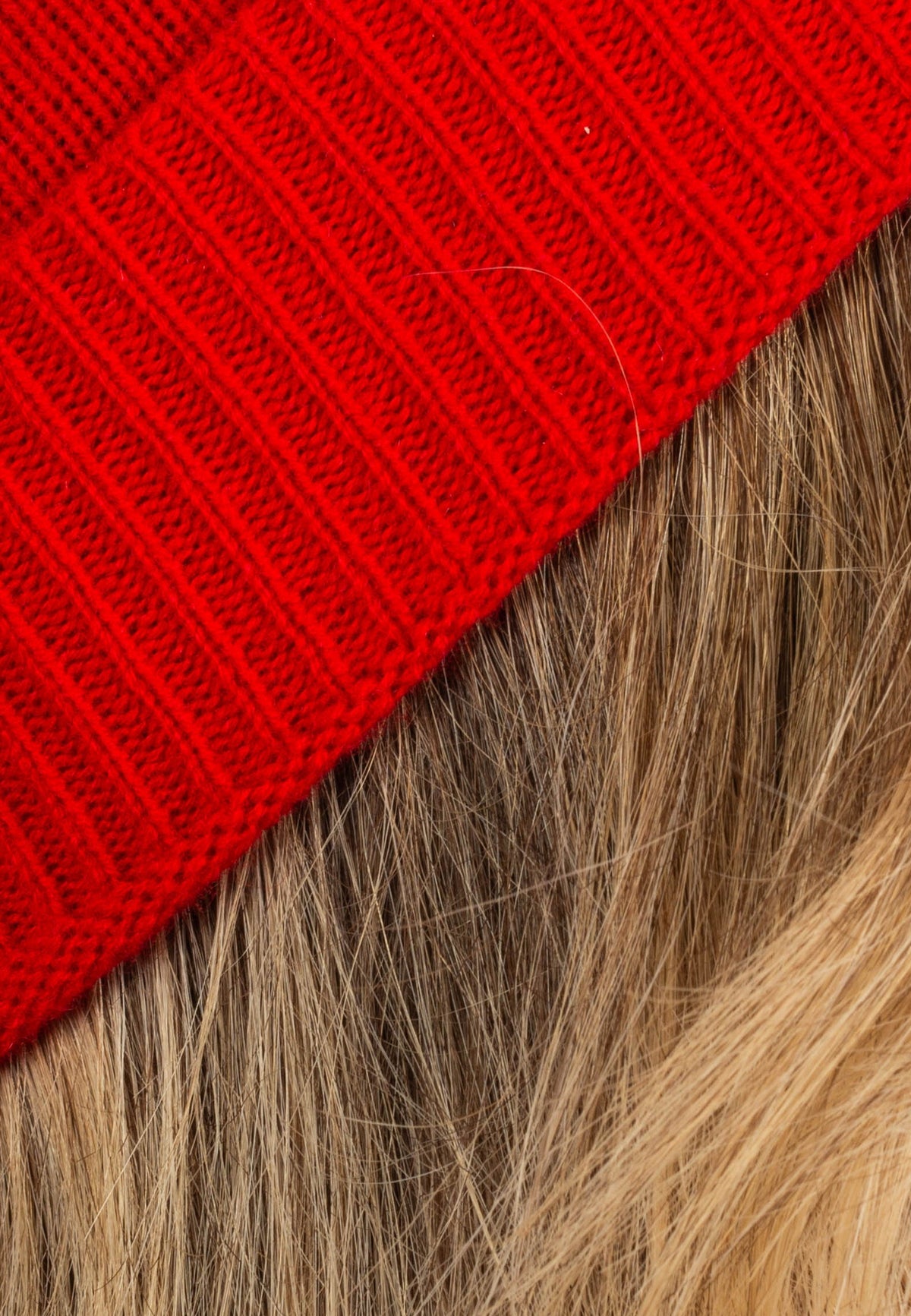 Women's Plain-Knit 100% Cashmere Beanie, red | Dalle Piane Cashmere