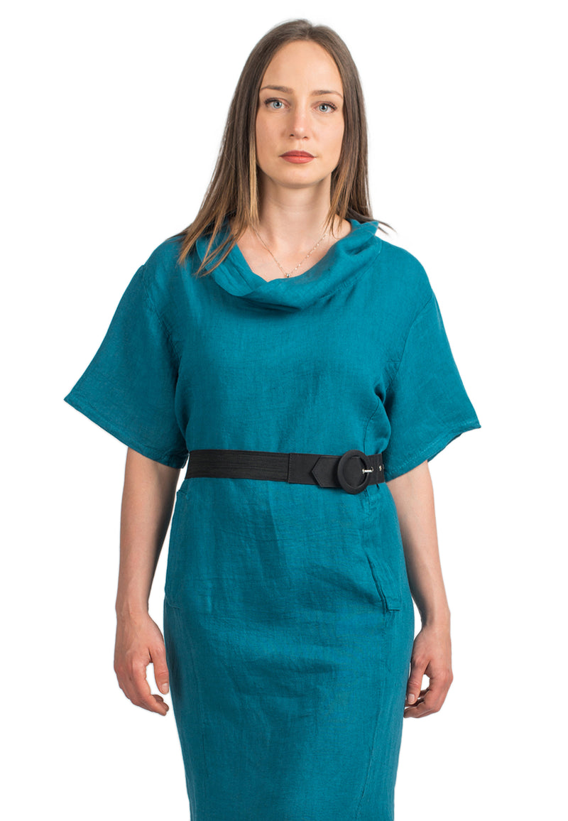 Short dress in 100% Linen | Dalle Piane Cashmere