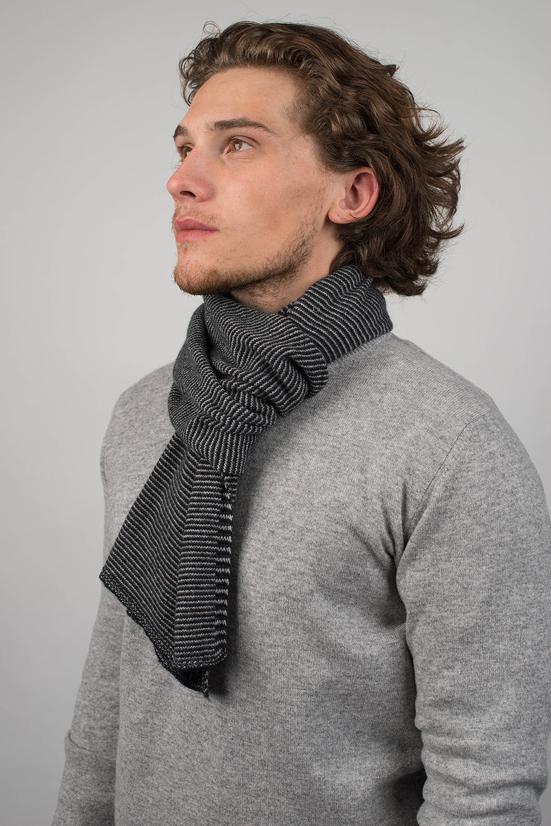 Multi Stripe Scarf 100% Cashmere | Dalle Piane Cashmere
