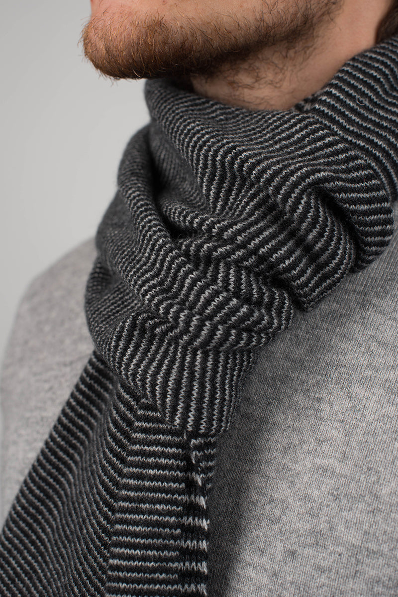 Multi Stripe Scarf 100% Cashmere | Dalle Piane Cashmere
