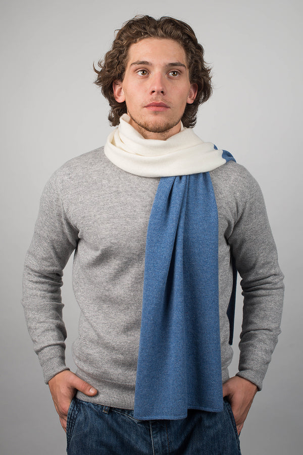 Bicolor Scarf 100% Cashmere | Dalle Piane Cashmere