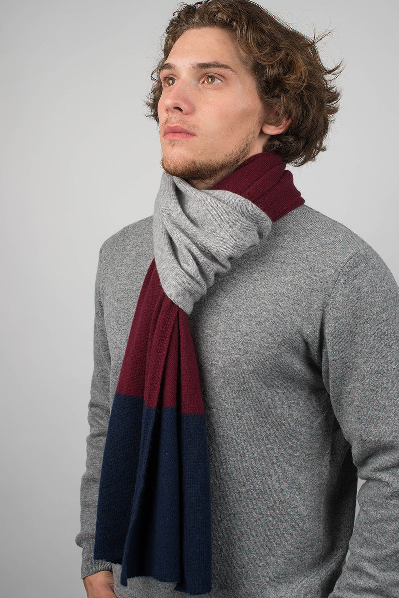 Striped Scarf 100% Cashmere | Dalle Piane Cashmere