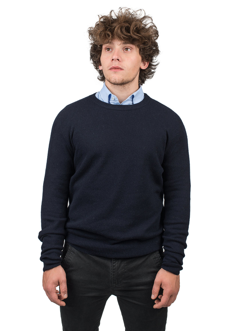 Crew Neck 100% Regenerated Cashmere | Dalle Piane Cashmere