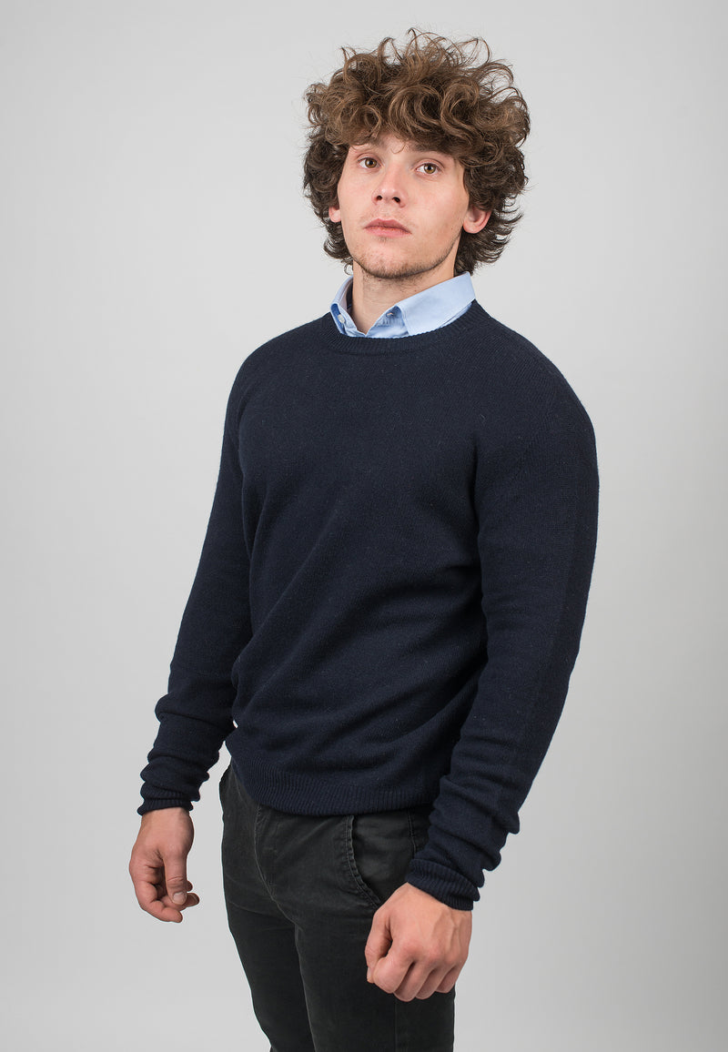 Crew Neck 100% Regenerated Cashmere | Dalle Piane Cashmere
