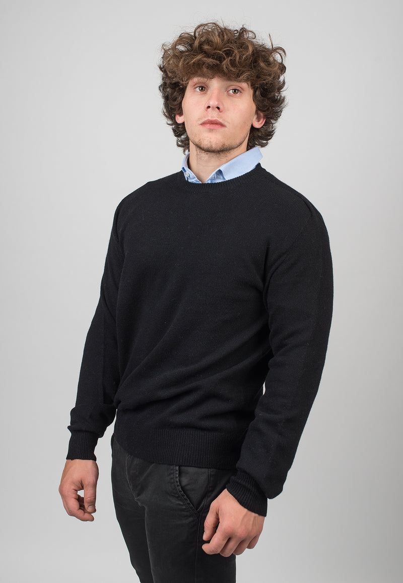 Crew Neck 100% Regenerated Cashmere | Dalle Piane Cashmere