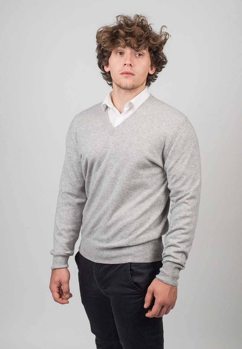 V Neck 100% Cashmere | Dalle Piane Cashmere