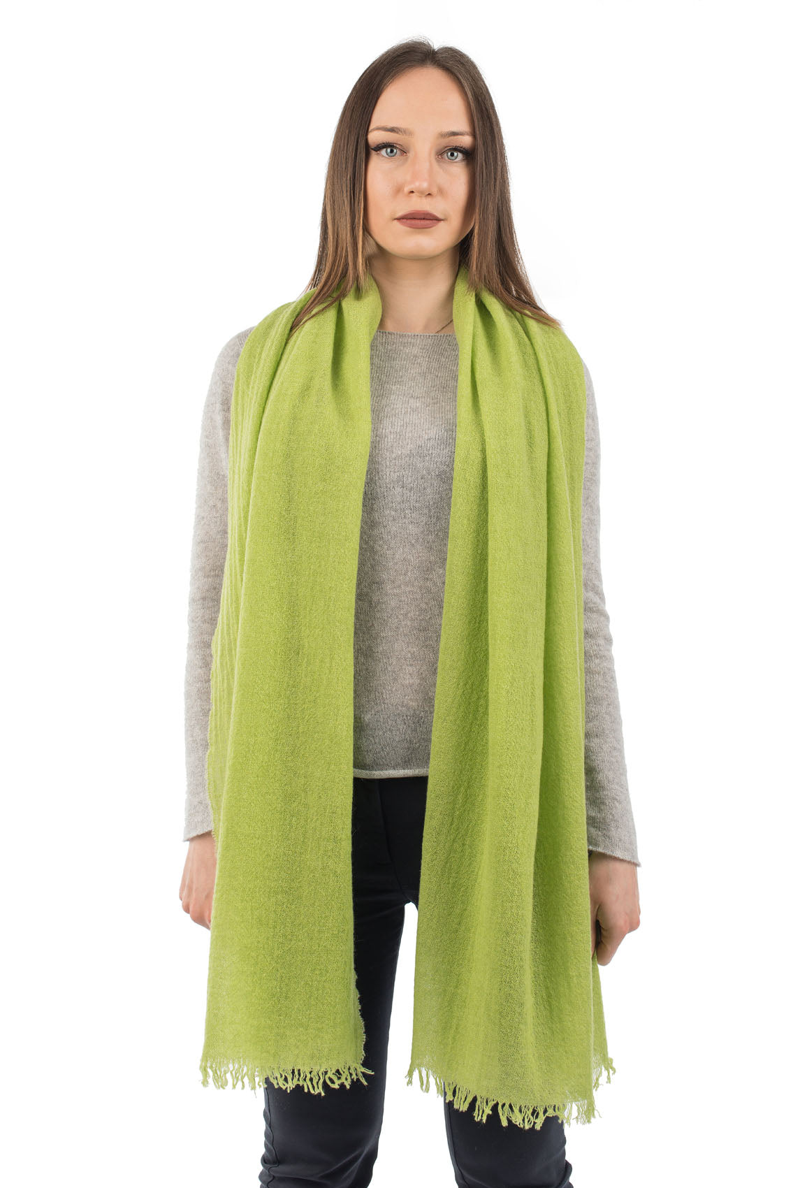 Apple Green Women's 100% Cashmere Pashmina