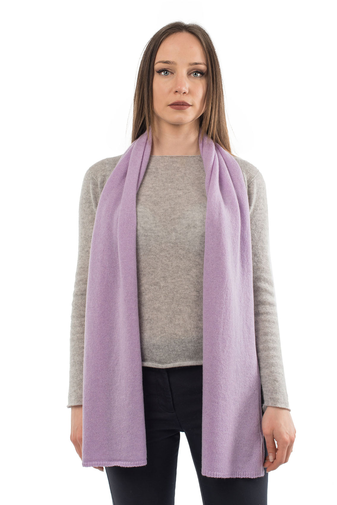 Lilac Unisex 100% Cashmere Scarf