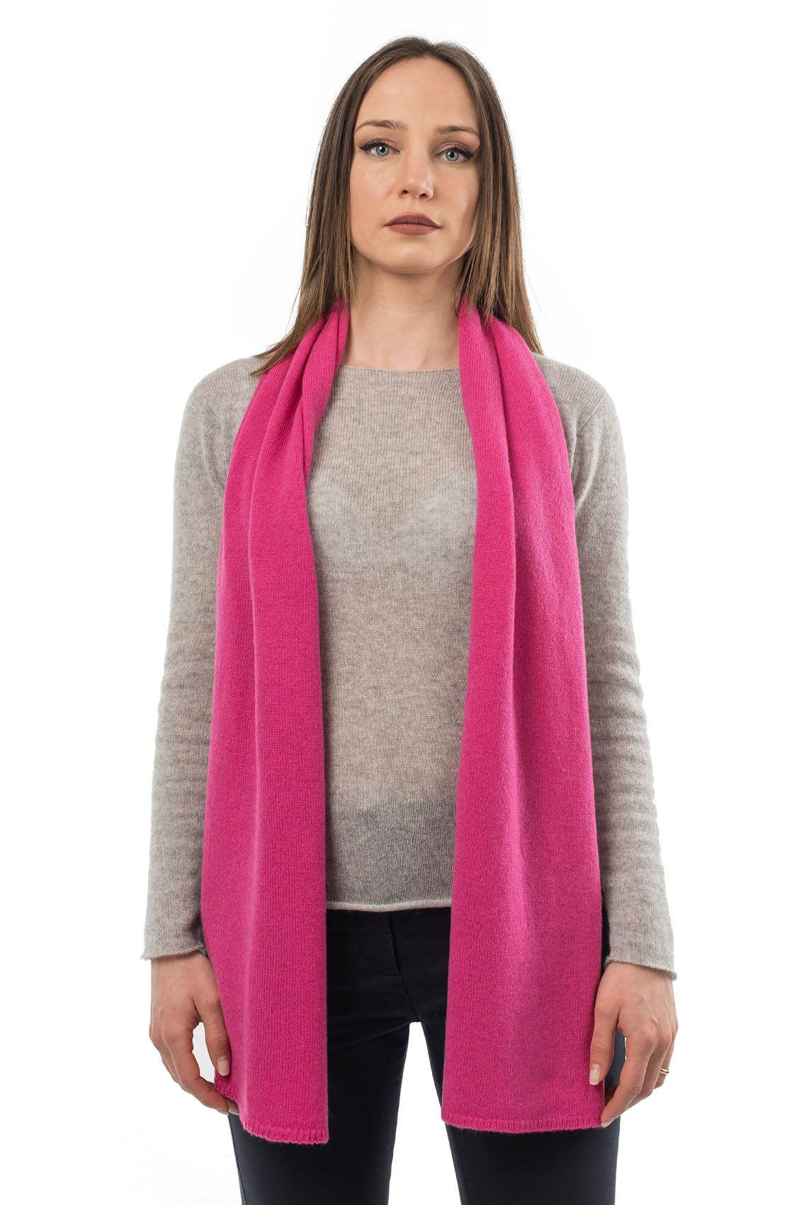 Fuchsia Unisex 100% Cashmere Scarf