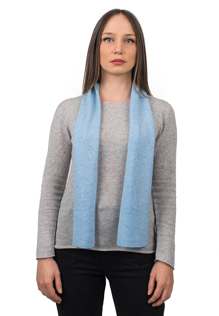 Sky Women's 100% Cashmere Skinny Scarf