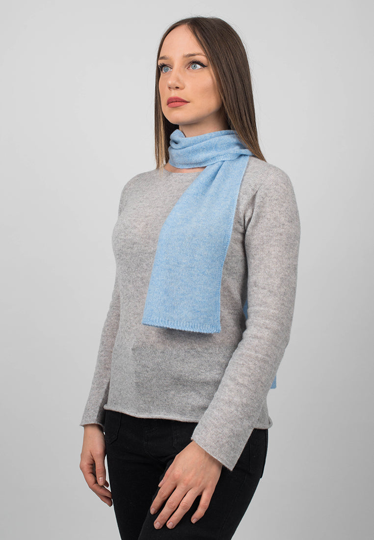 Sky Women's 100% Cashmere Skinny Scarf, view 2