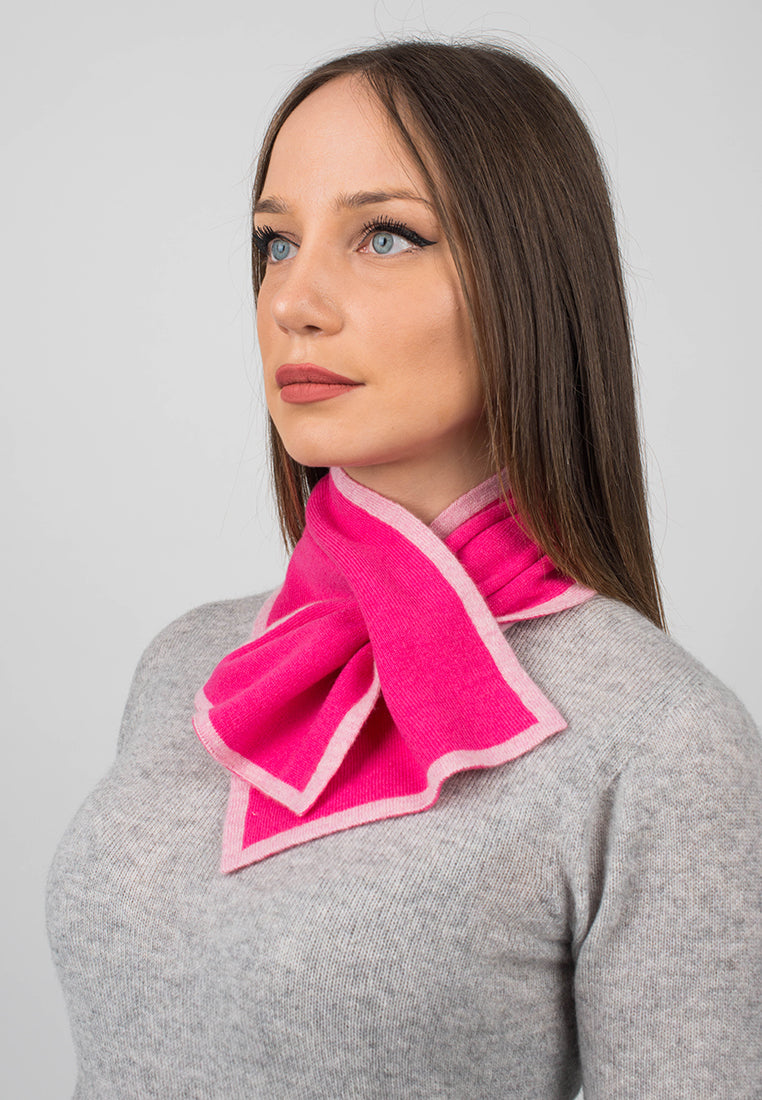 Fuchsia Women's Reversible 100% Cashmere Neck Warmer, view 2