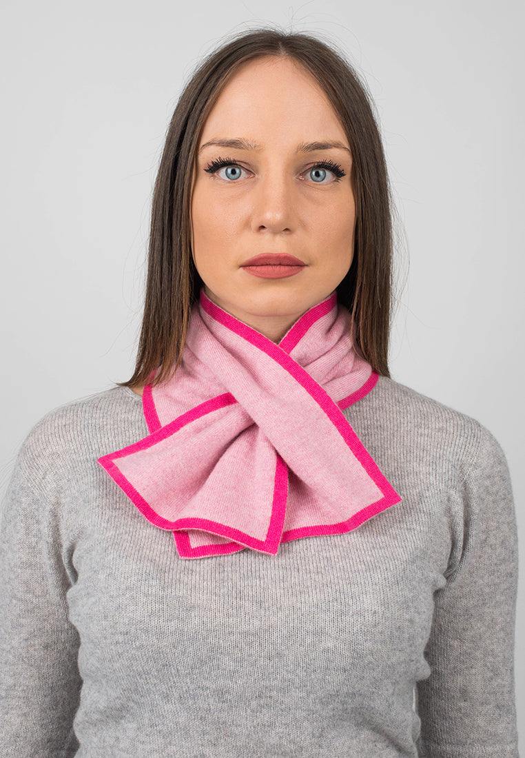 Fuchsia Women's Reversible 100% Cashmere Neck Warmer, view 3