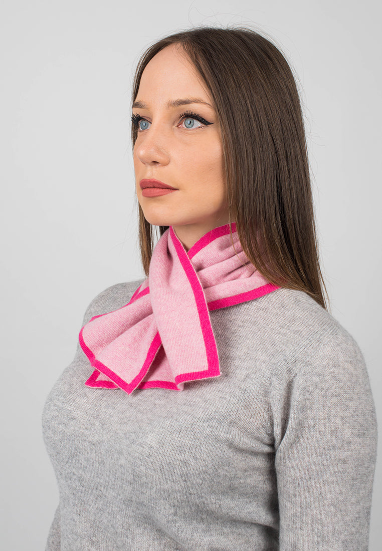 Fuchsia Women's Reversible 100% Cashmere Neck Warmer, view 4