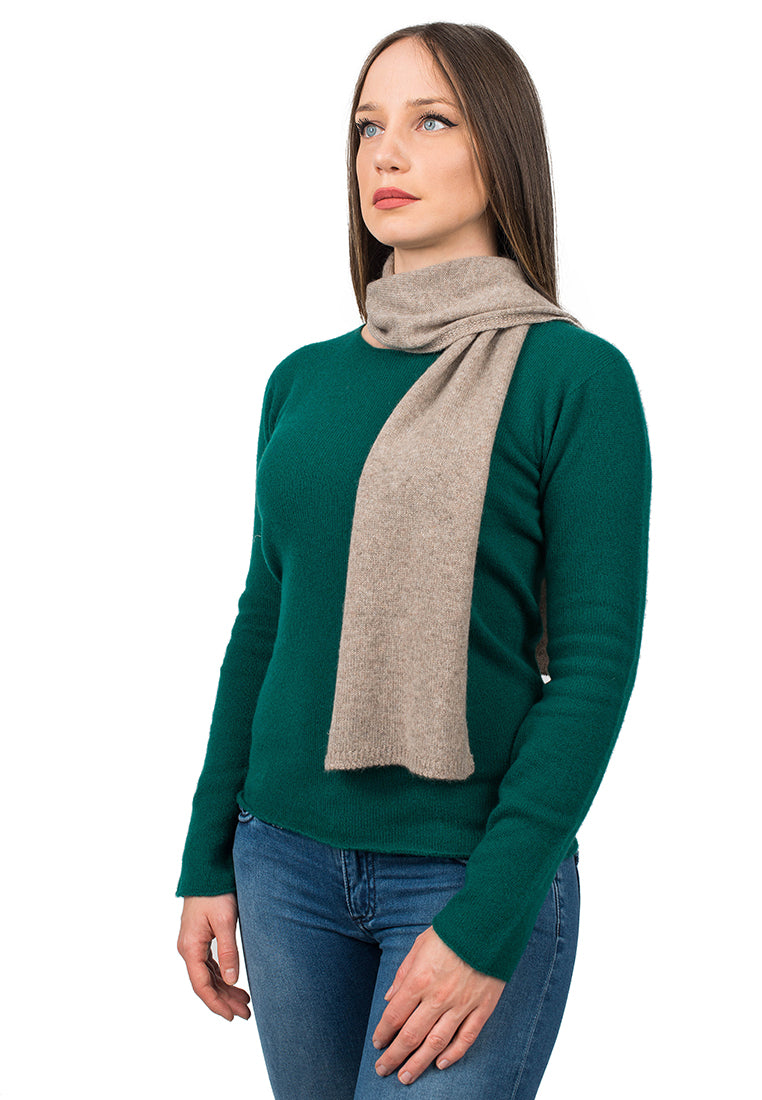 Mink Women's 100% Cashmere Skinny Scarf