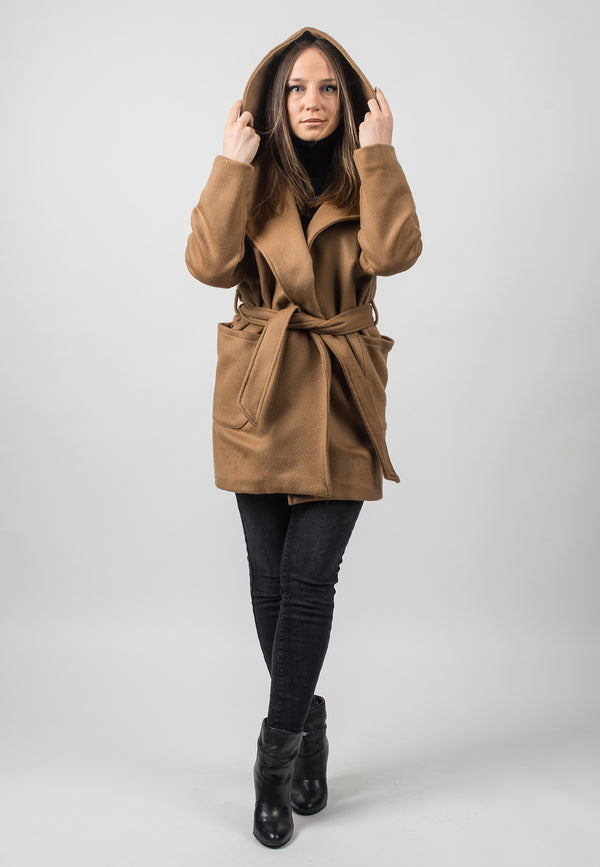 Cashmere blend short coat | Dalle Piane Cashmere