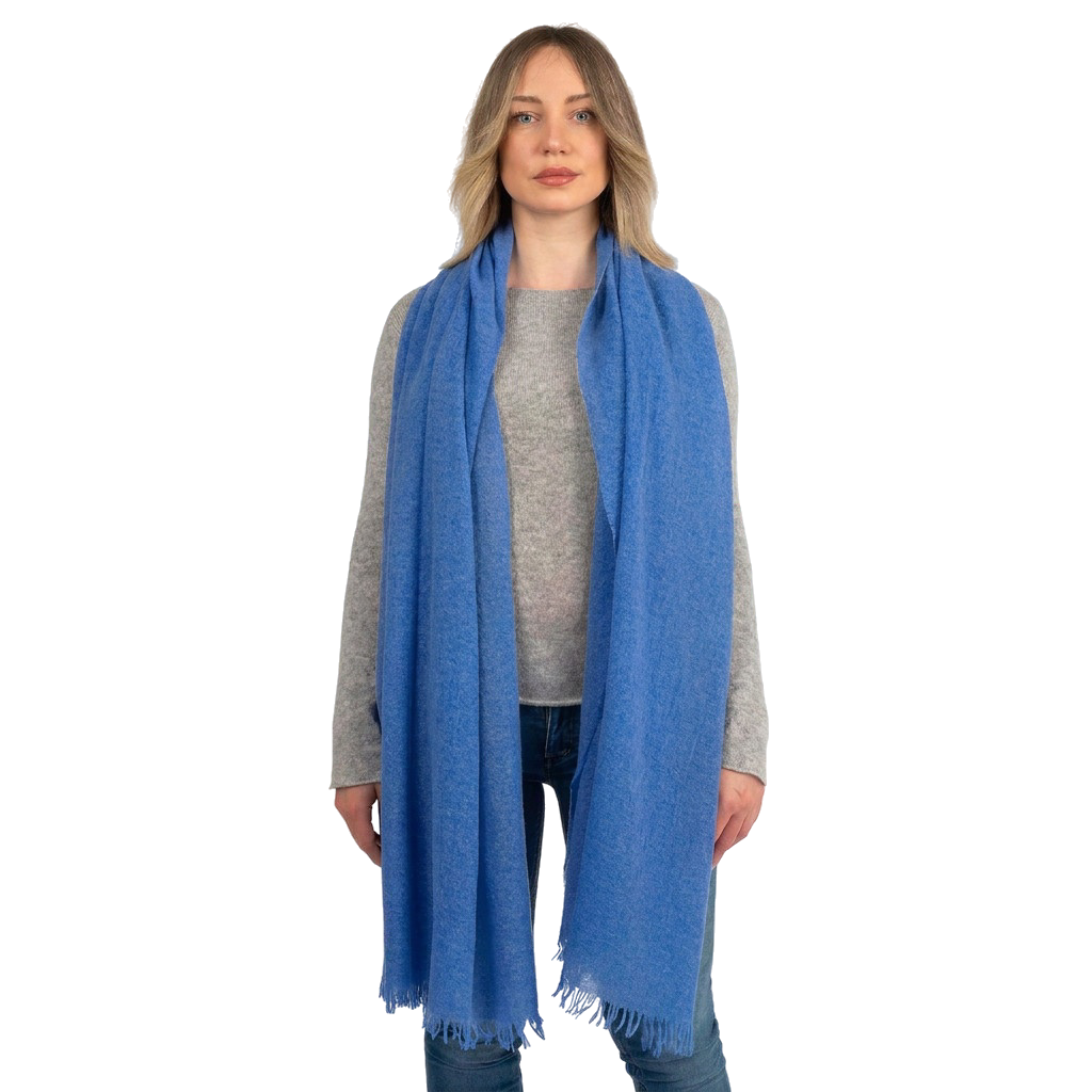 Royal Blue Women's 100% Cashmere Pashmina