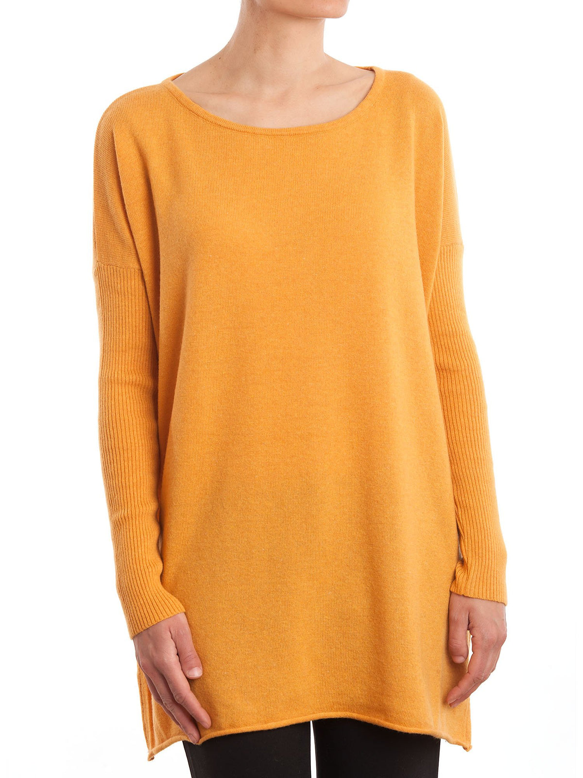 Yellow Women's Cashmere Blend Oversized Sweater