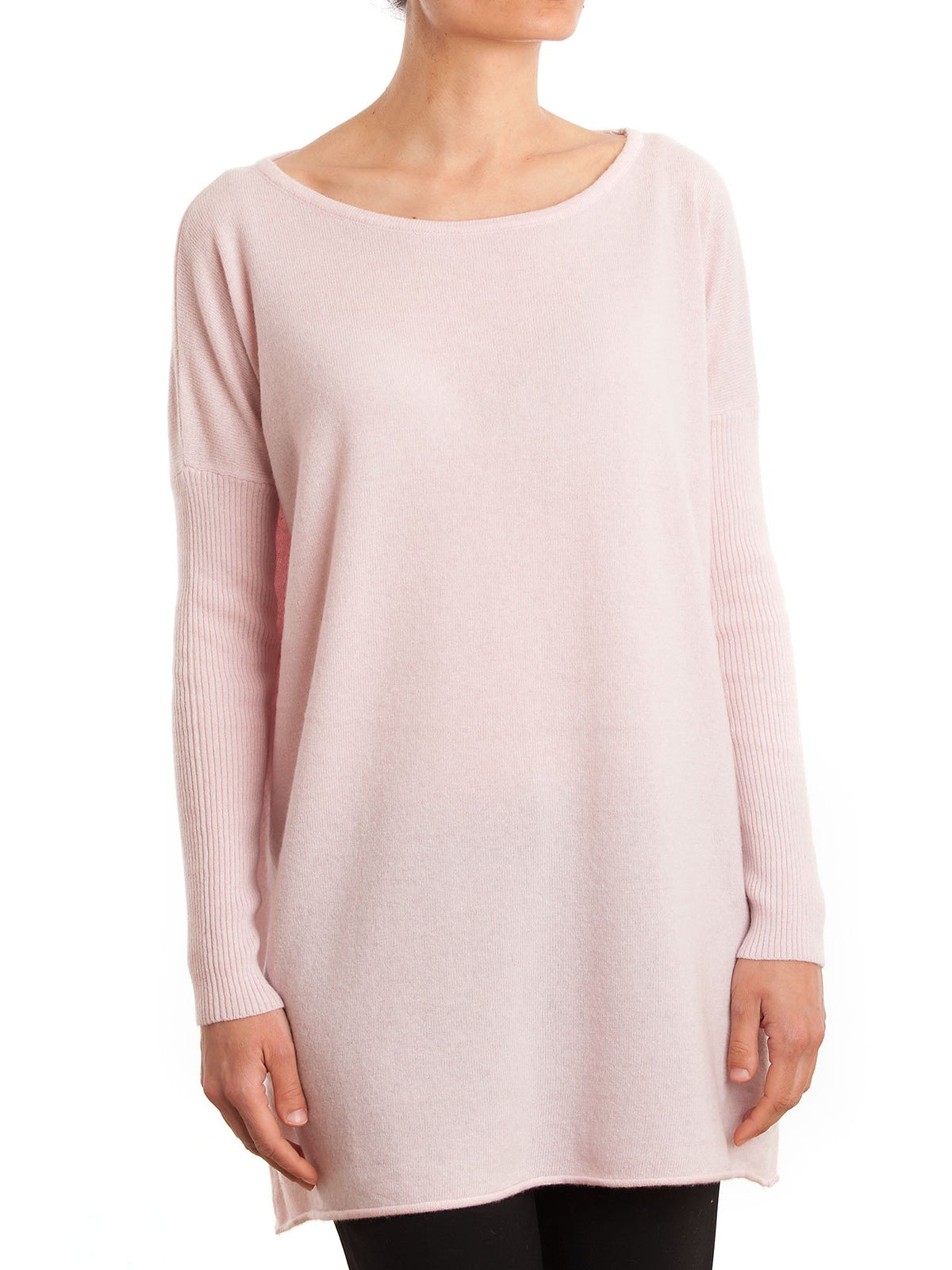 Pink Women's Cashmere Blend Oversized Sweater