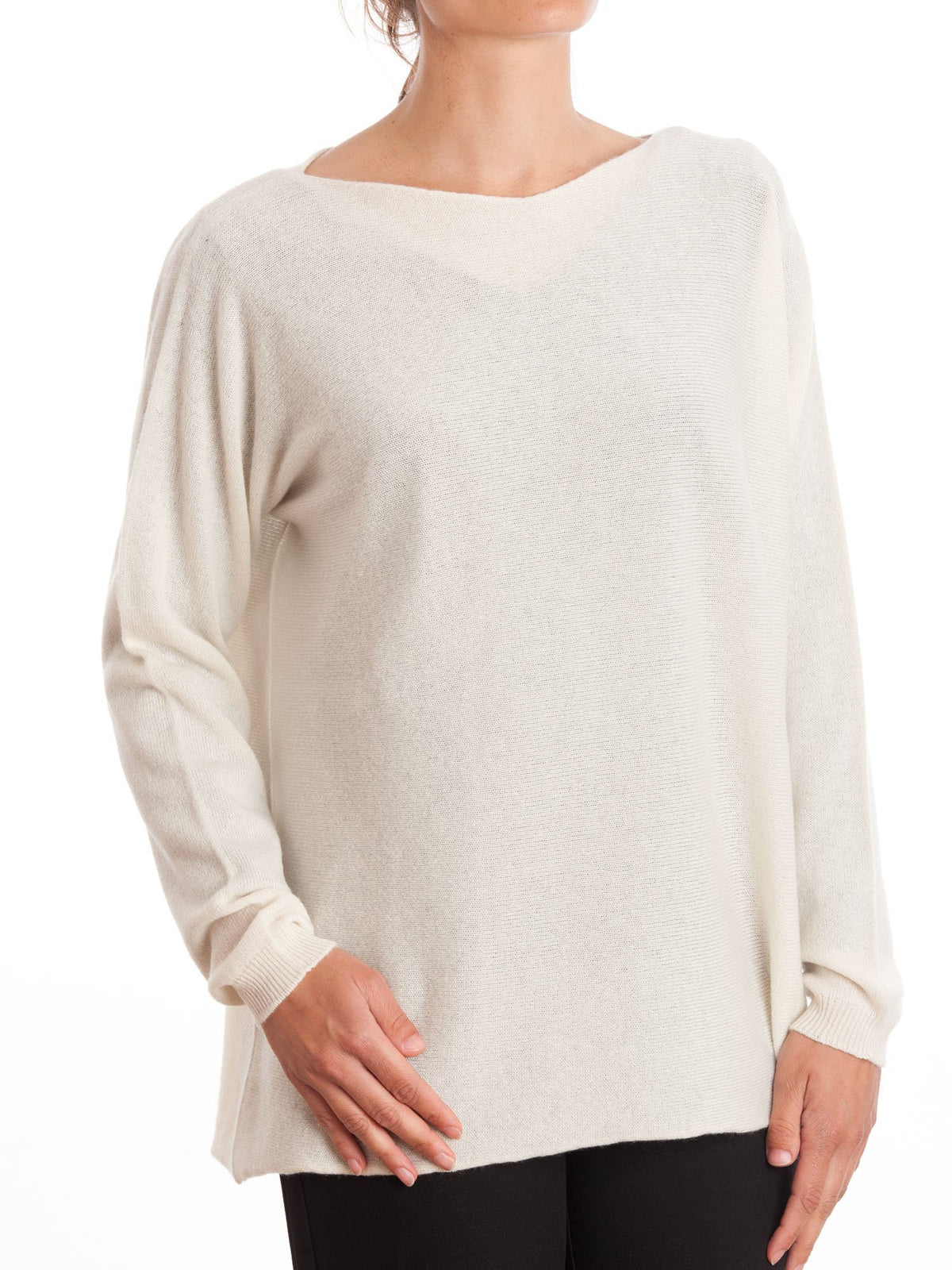 Cream Women's 100% Cashmere Oversized Sweater