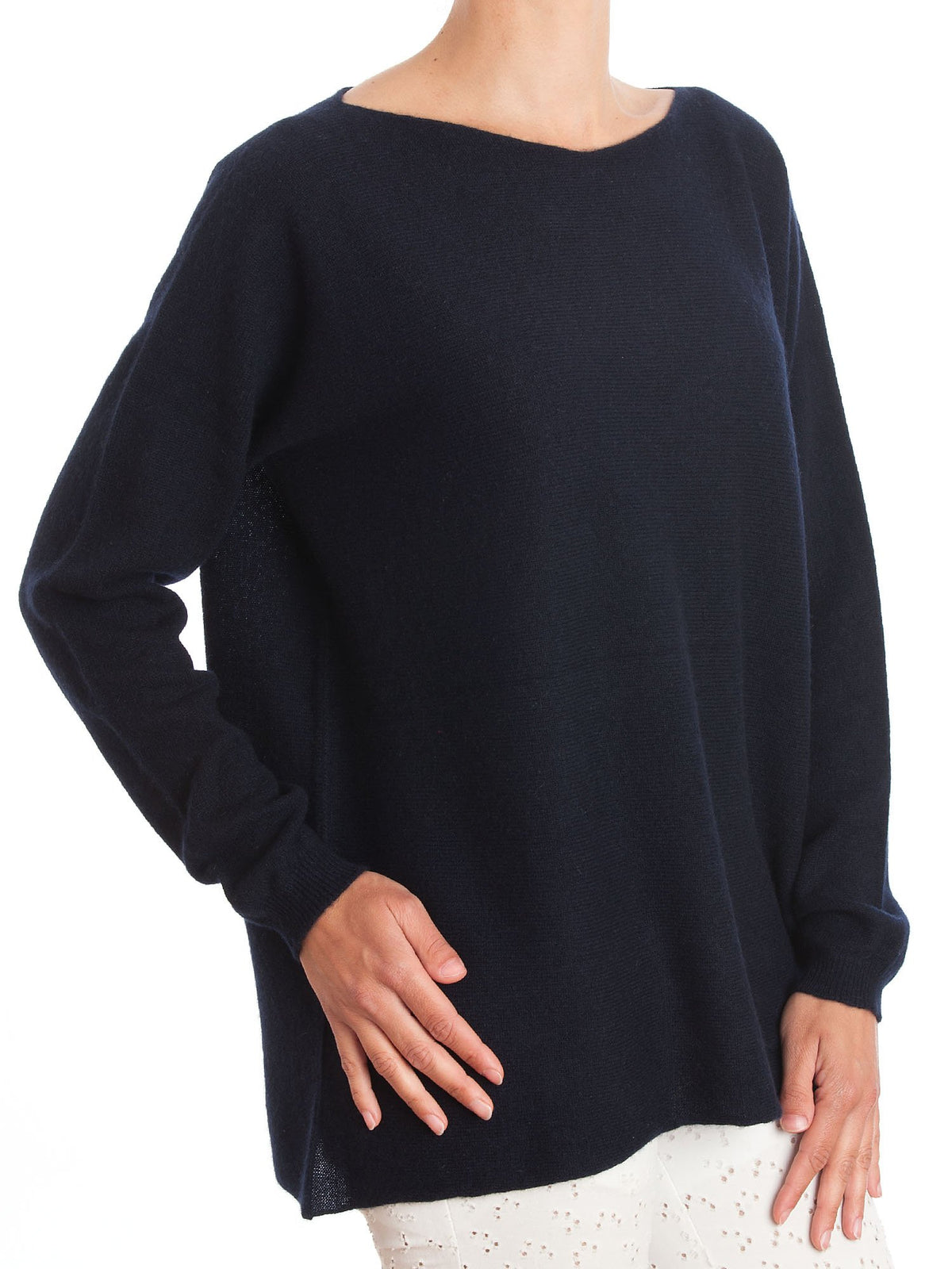 Blue Women's 100% Cashmere Oversized Sweater