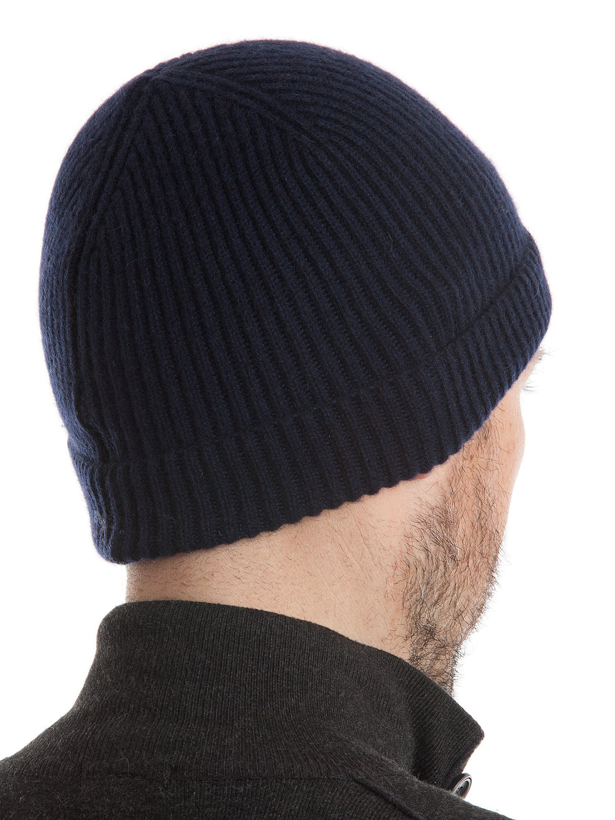 Blue Men's 100% Cashmere Beanie