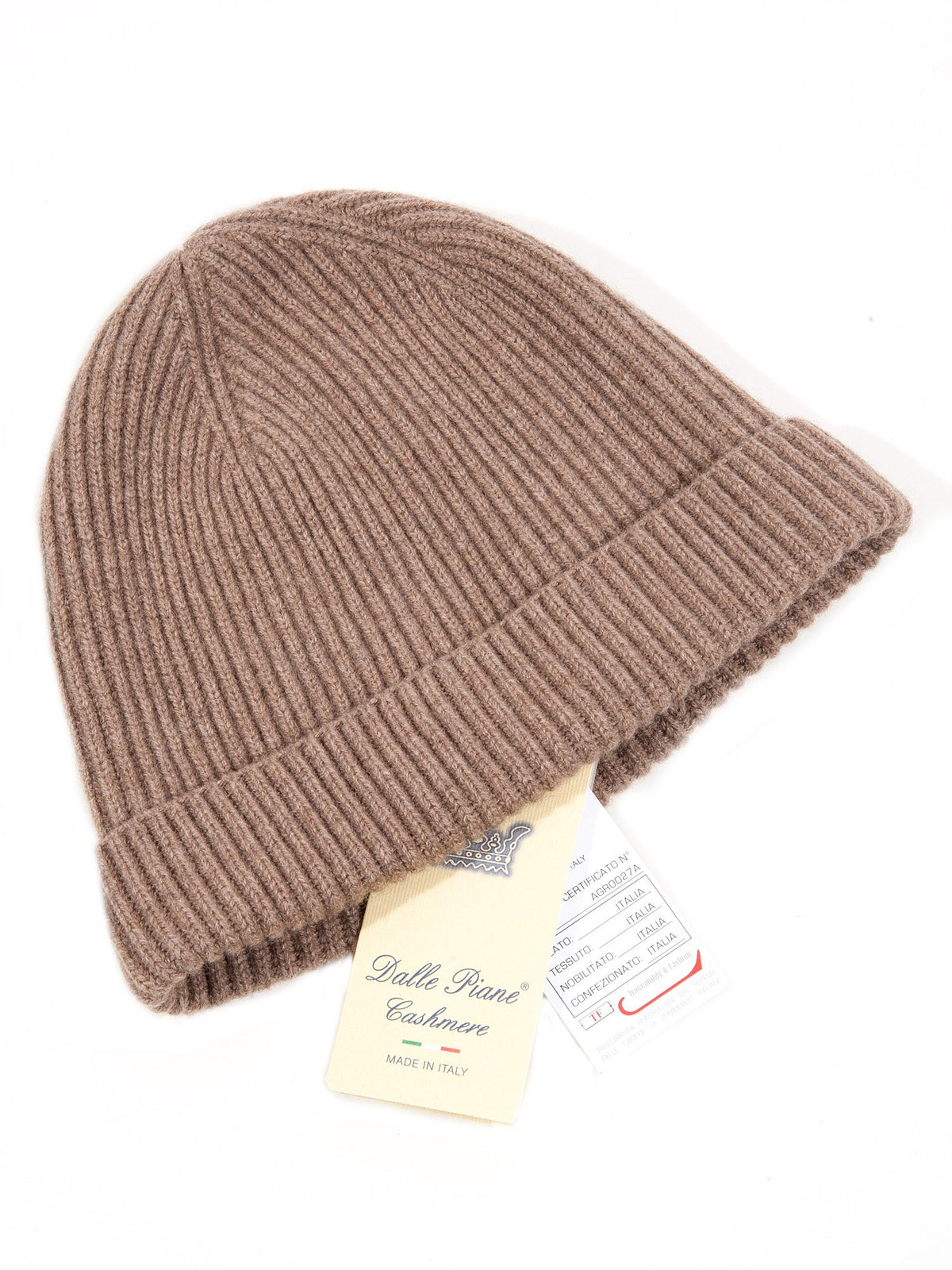 Mink Women's Fisherman's Rib 100% Cashmere Beanie, view 2