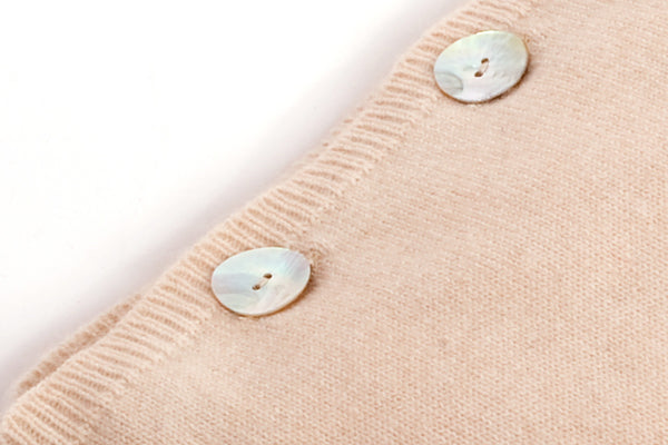Cushion With Buttons 100% Cashmere | Dalle Piane Cashmere