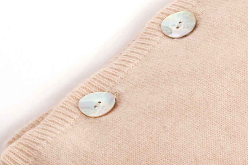 Cushion With Buttons 100% Cashmere | Dalle Piane Cashmere