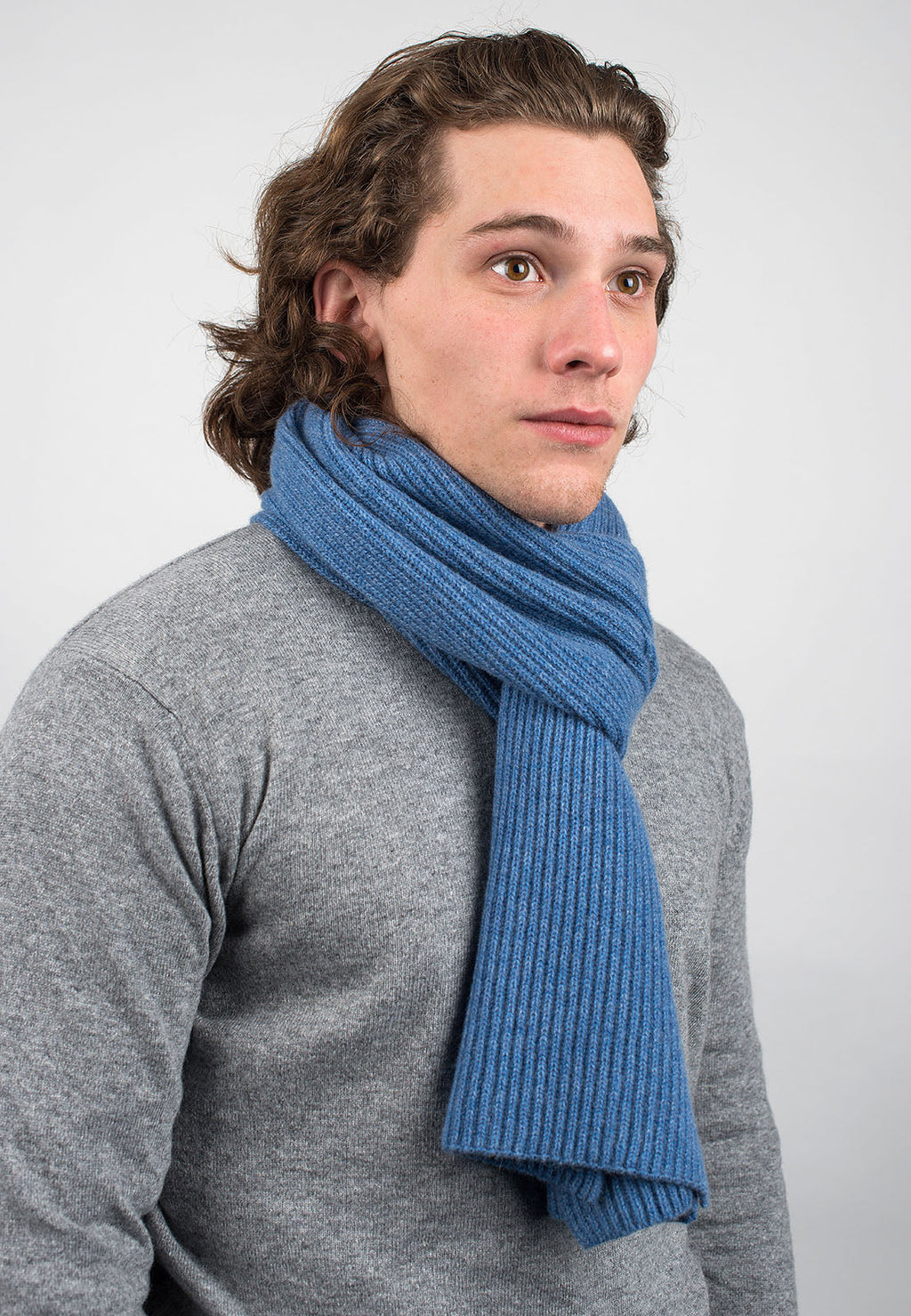 Men's Fisherman's Rib 100% Cashmere Scarf | Dalle Piane