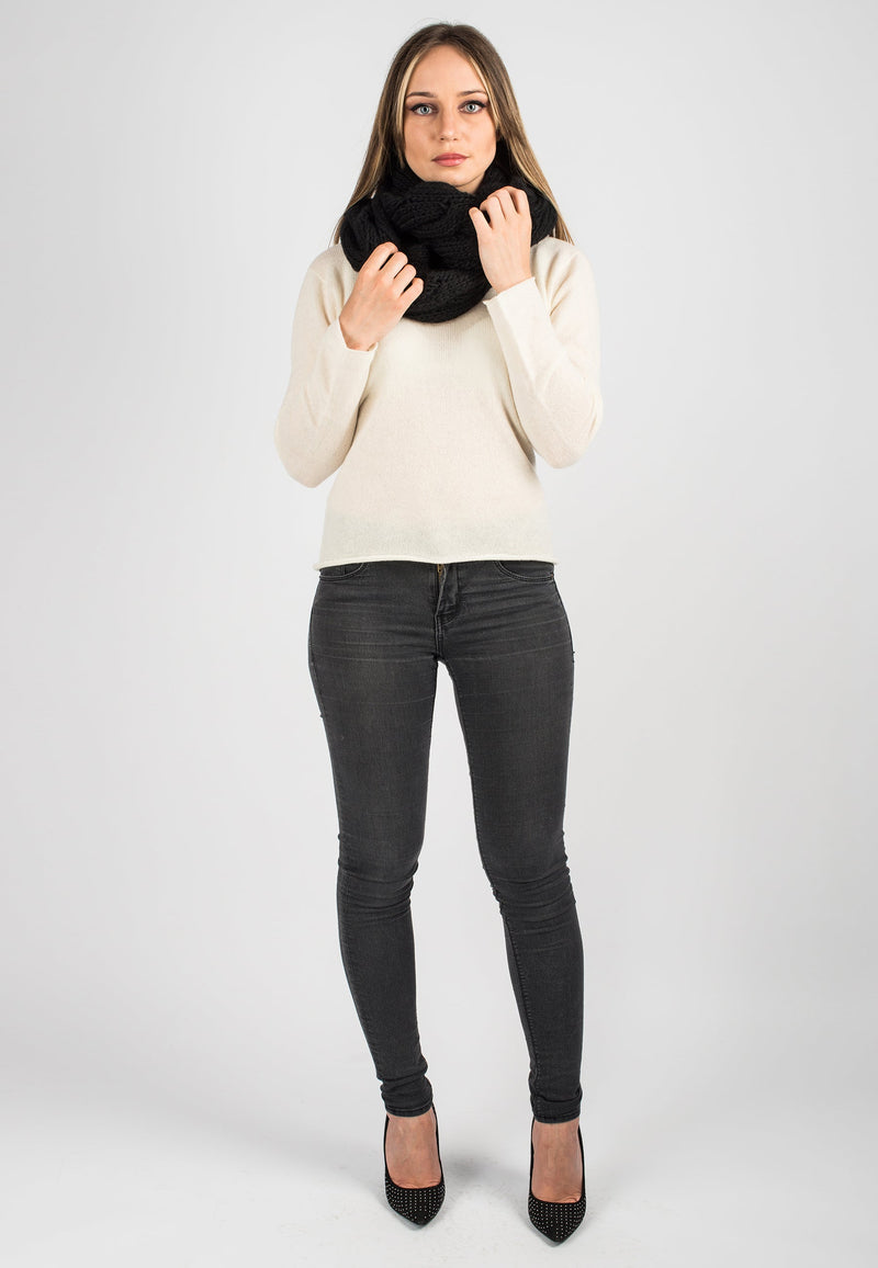 Sciarpa con trecce | Dalle Piane Cashmere