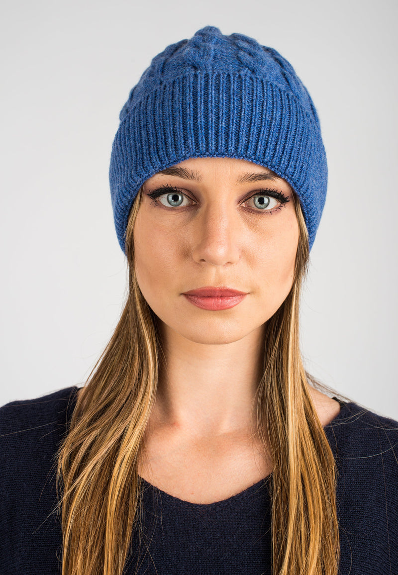 Regenerated 100% Cashmere Braided Hat | Dalle Piane Cashmere