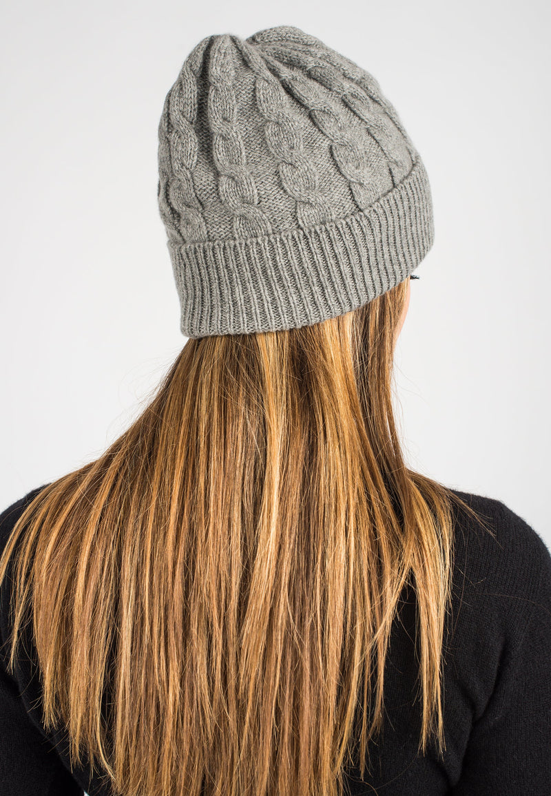 Regenerated 100% Cashmere Braided Hat | Dalle Piane Cashmere