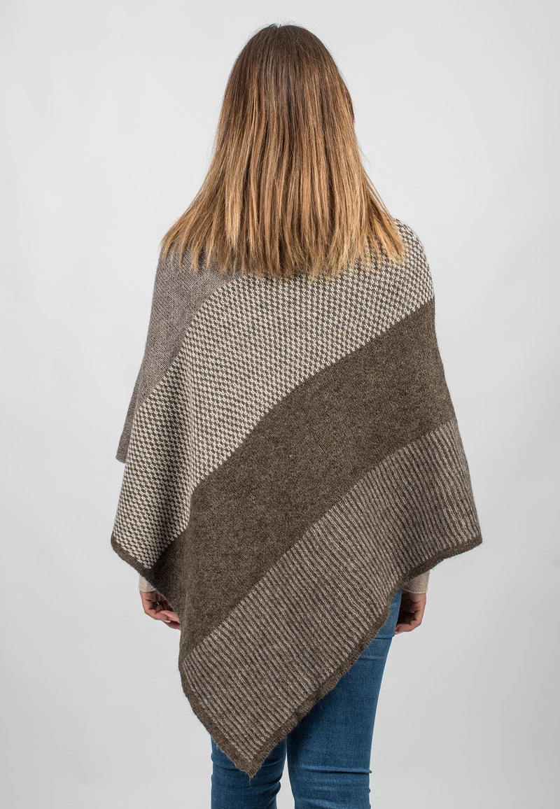 Striped Poncho | Dalle Piane Cashmere