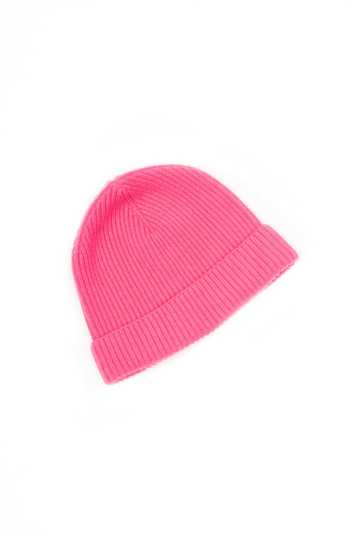 Fuchsia Men's 100% Cashmere Beanie, view 2