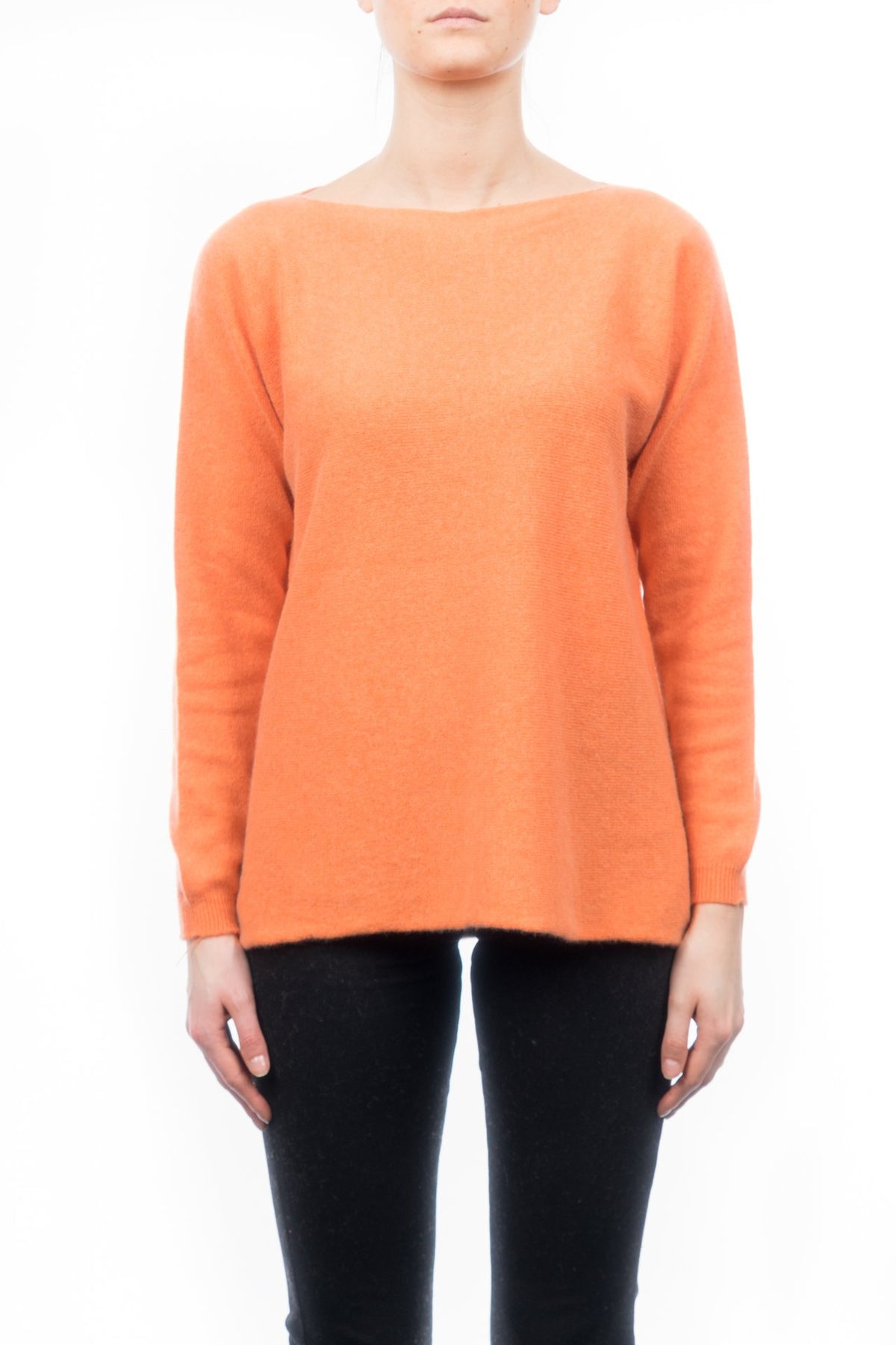 Orange Women's 100% Cashmere Oversized Sweater