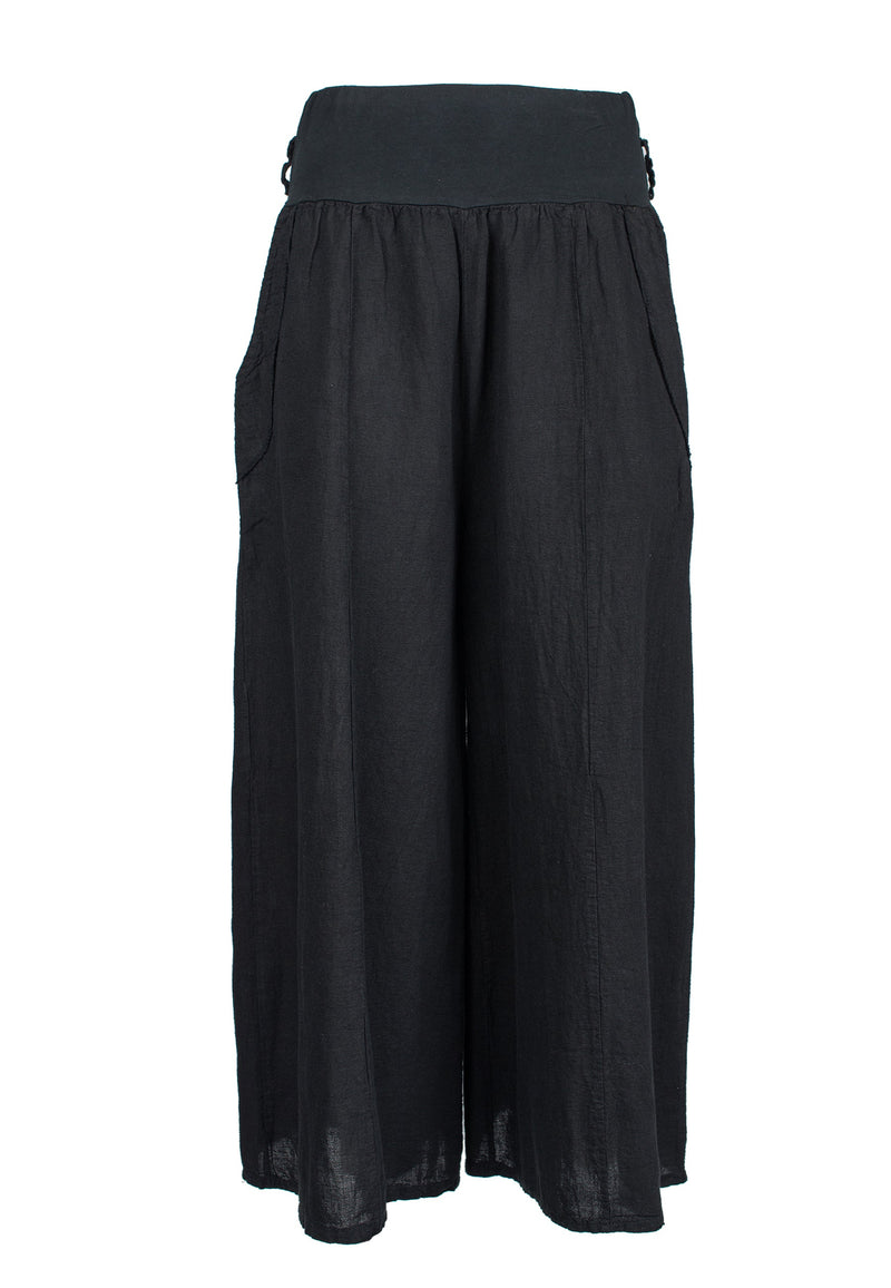 Pantalone Palazzo 100% lino | Dalle Piane Cashmere