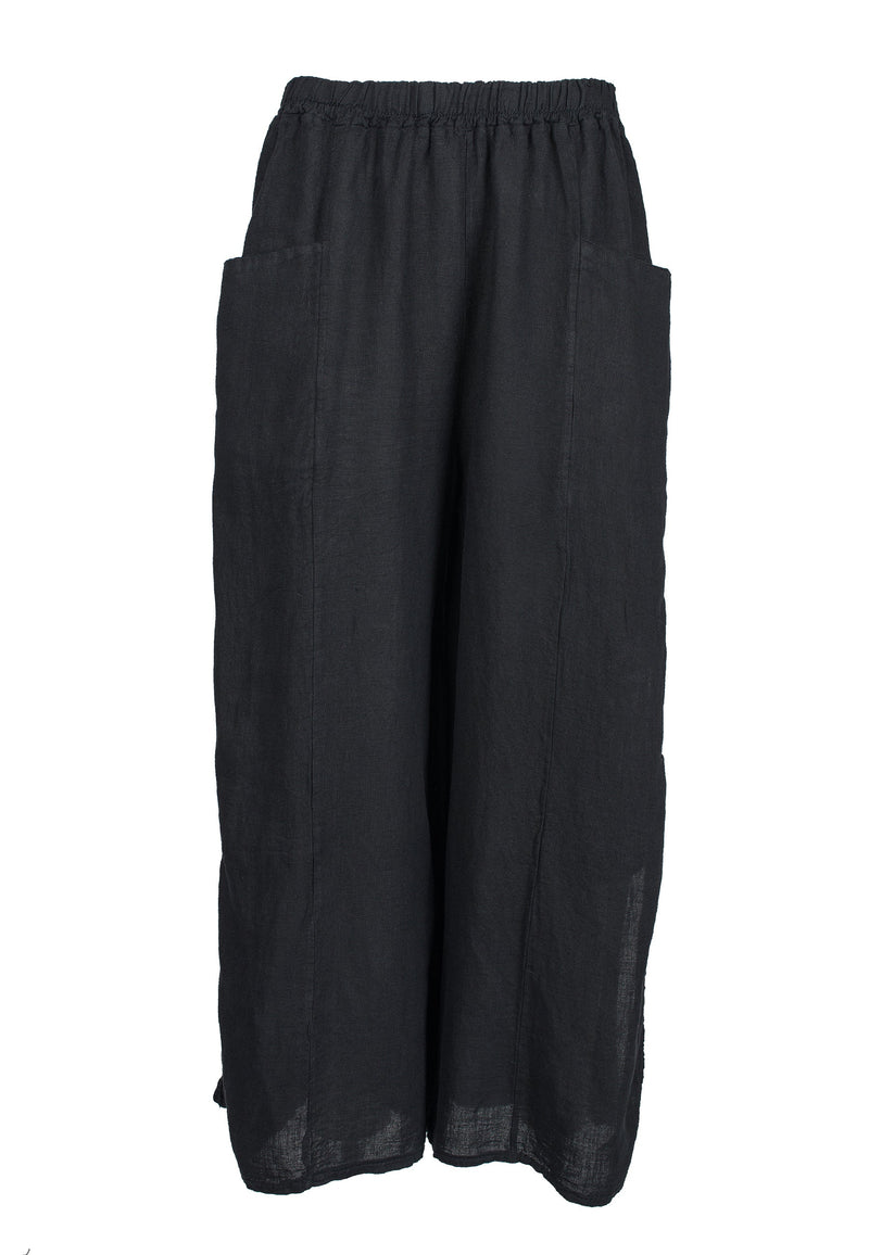 Pantalone con spacchi in 100% lino | Dalle Piane Cashmere