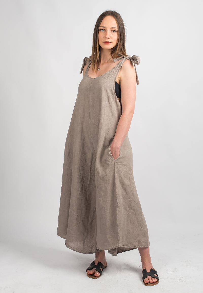 Jampsuit dress 100% Linen | Dalle Piane Cashmere