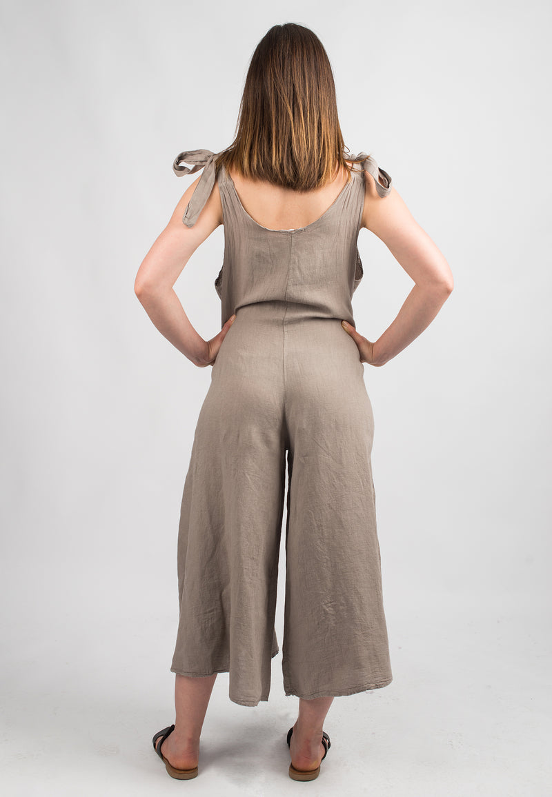 Jampsuit dress 100% Linen | Dalle Piane Cashmere