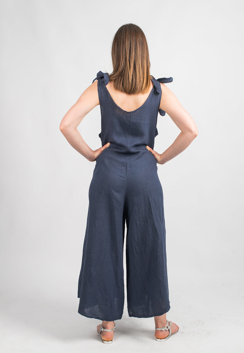 Jampsuit dress 100% Linen | Dalle Piane Cashmere