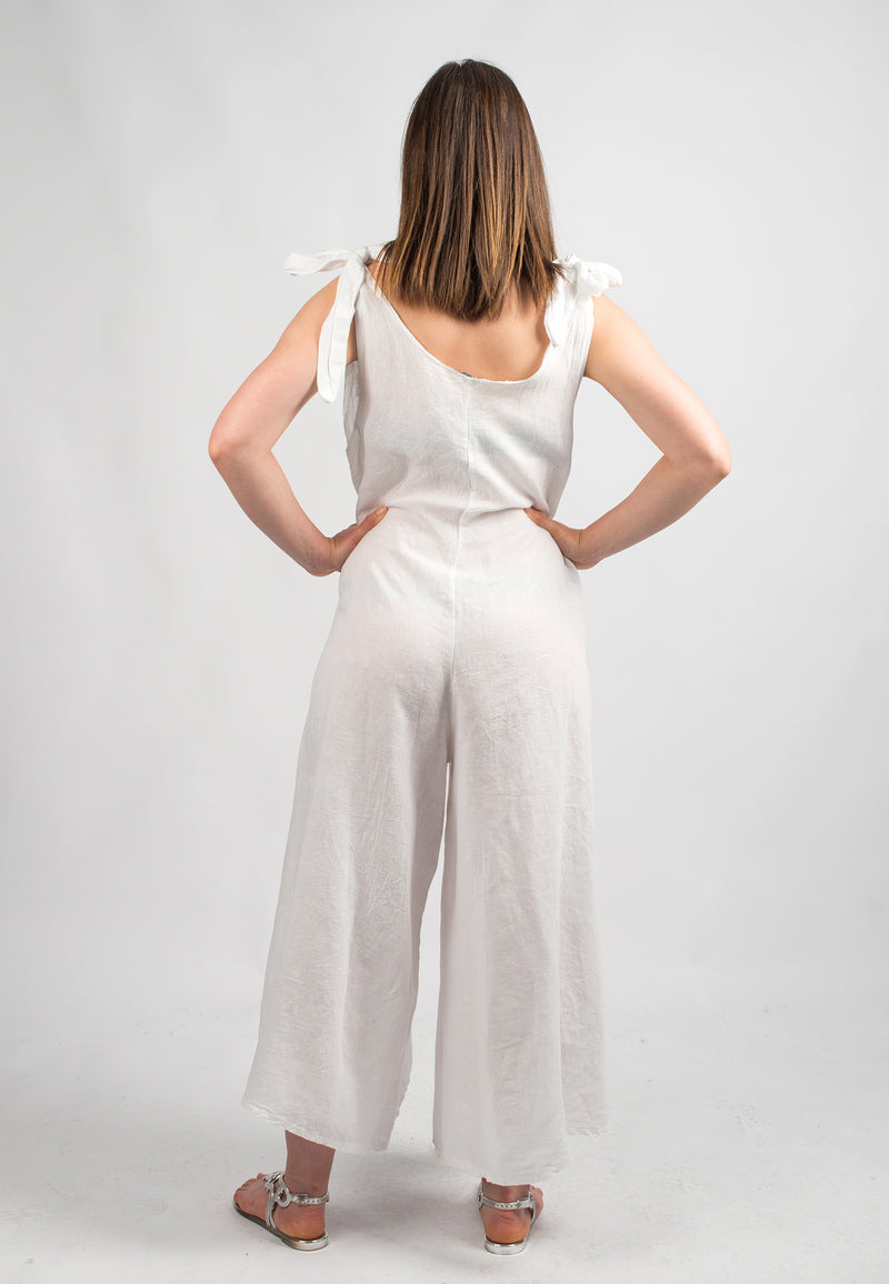 Jampsuit dress 100% Linen | Dalle Piane Cashmere