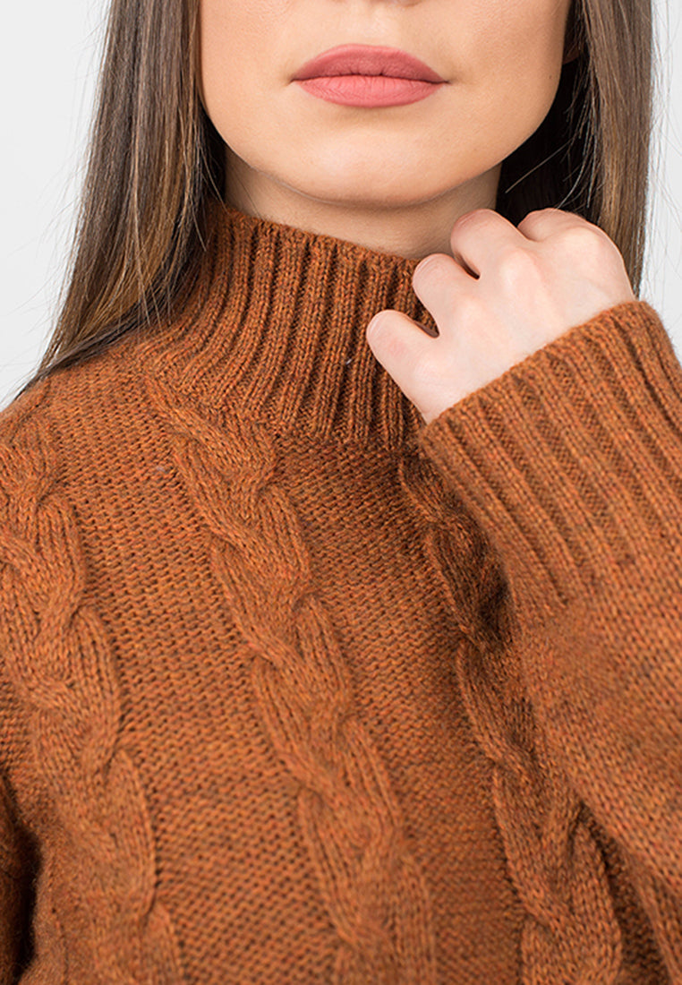 Braided turtleneck | Dalle Piane Cashmere