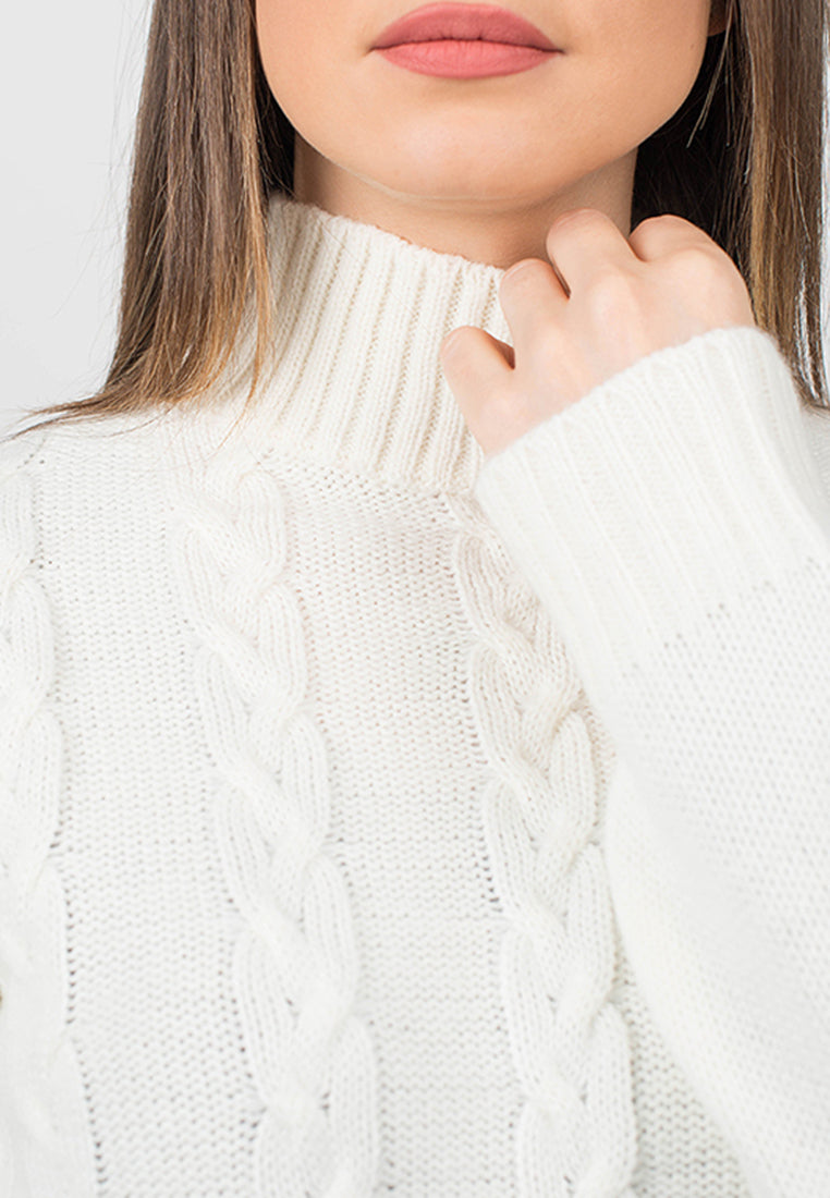Braided turtleneck | Dalle Piane Cashmere