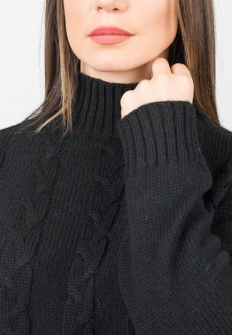 Braided turtleneck | Dalle Piane Cashmere