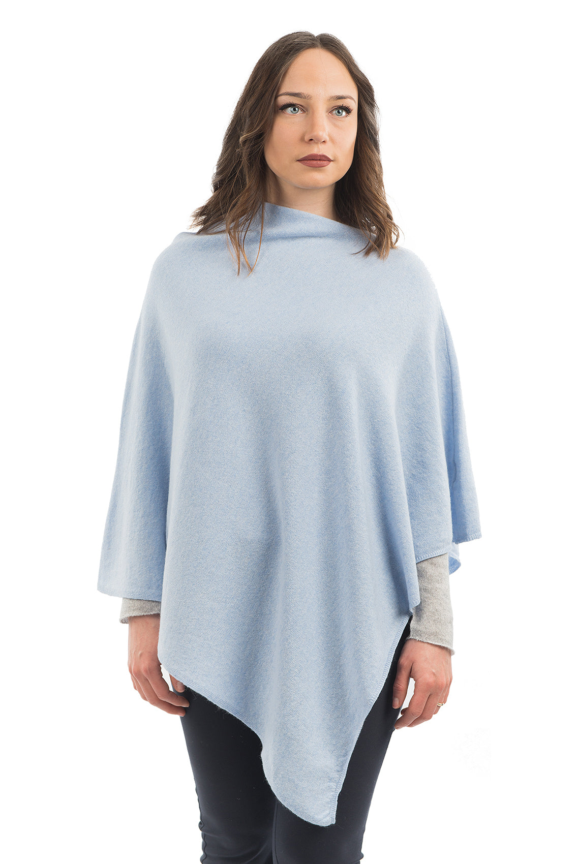 Sky Cashmere Blend Poncho