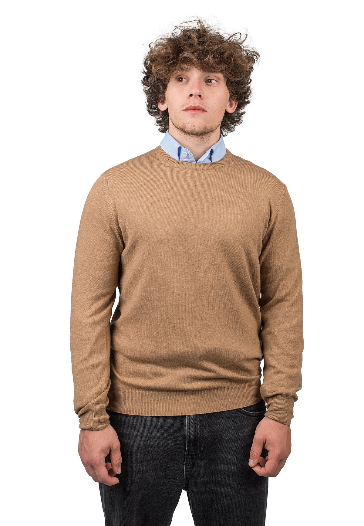 Camel Men's Cashmere Blend Crewneck